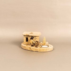 Bruchbude „Holzhacker“ mit Teelicht