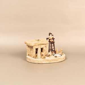 Bruchbude „Jäger auf Hochstand“ mit Teelicht