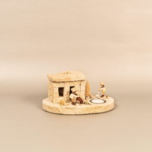 Bruchbude „Bergleute“ mit Teelicht