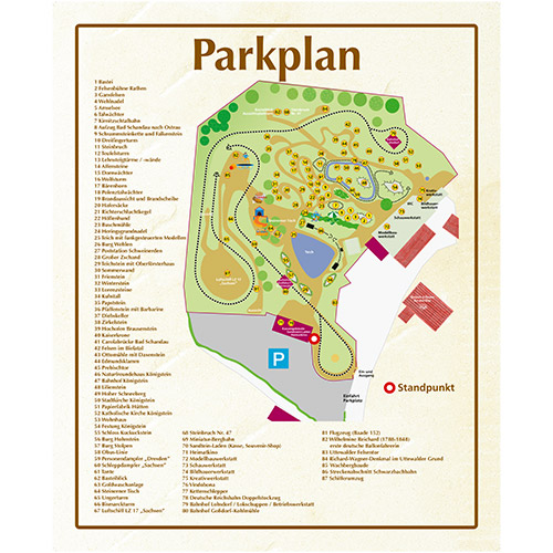 Kleine Sächsische Schweiz - Parkplan
